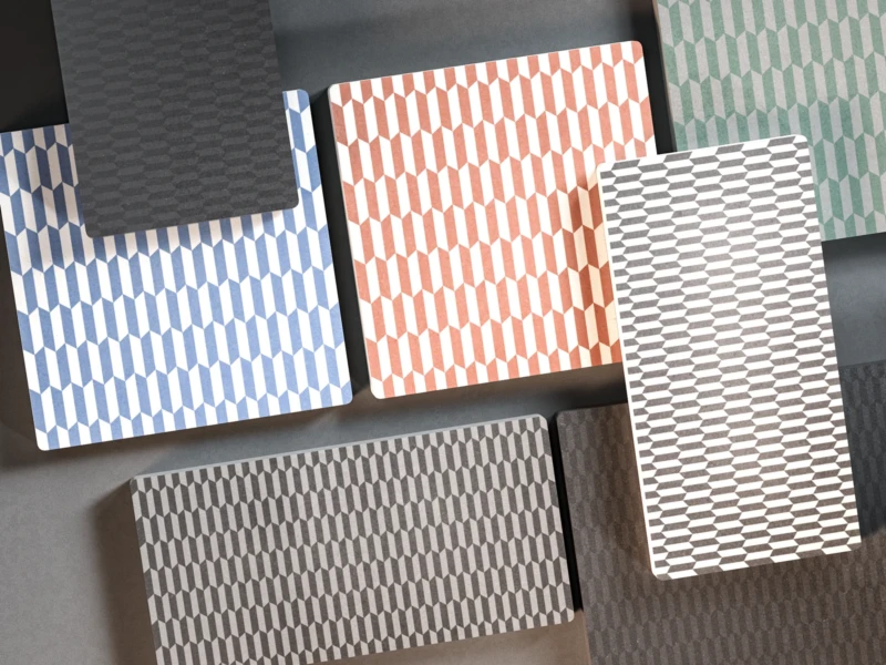 Détail de plusieurs carreaux de la collection Arena