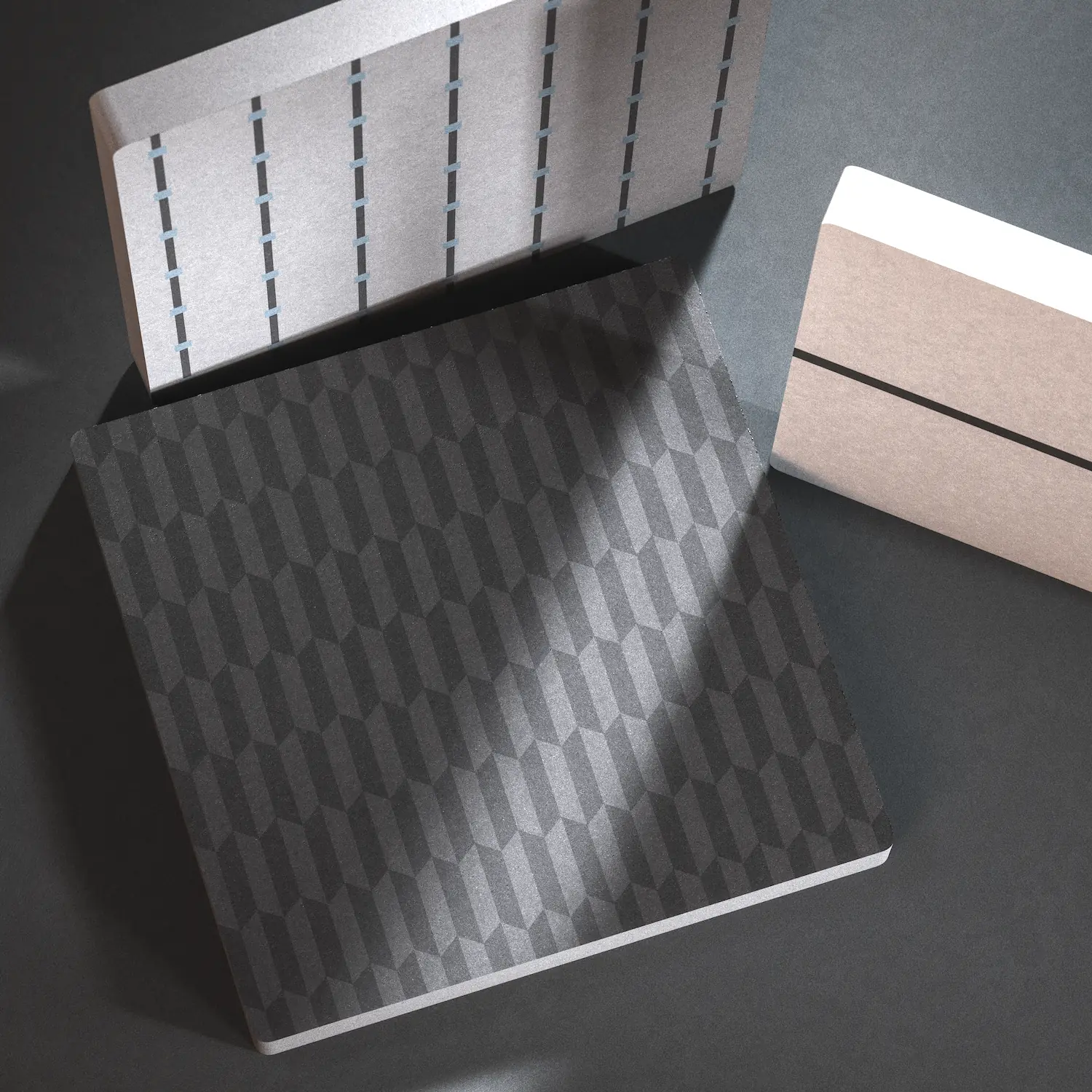 Détail matière pleine masse Détail d'un carreau de ciment pleine masse avec pigments intégrés pour une durabilité extrême