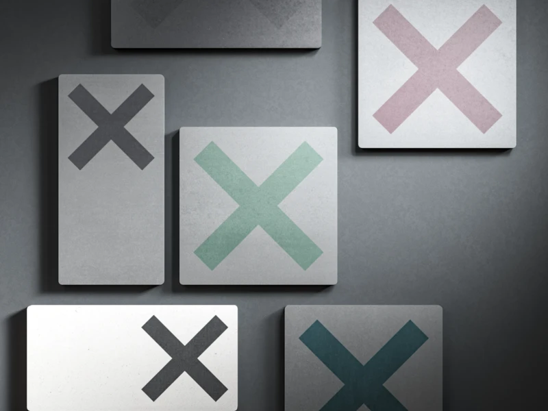 Détail de plusieurs carreaux de la collection Dune