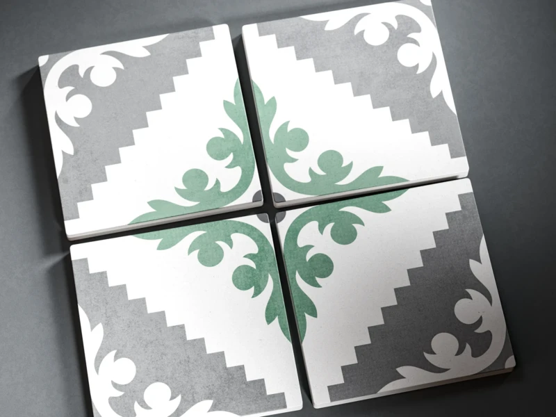 Détail de plusieurs carreaux de la collection Verso